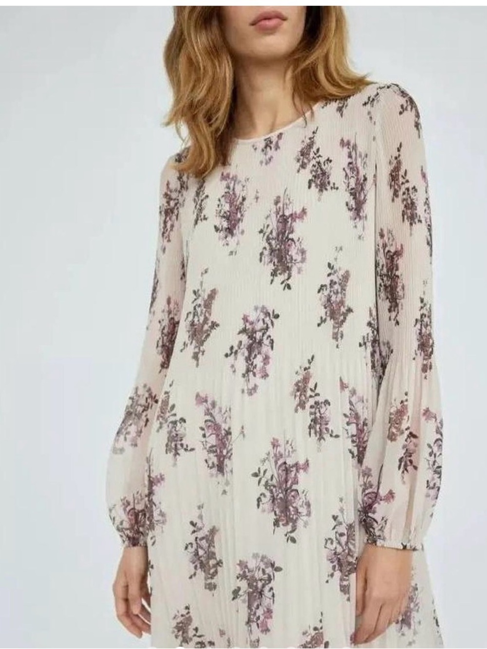 Wilfred “Daydreamer Mini” Dress in Birch/Soft Orchid XS